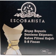 ESCOBARİSTA FİLTRE KAĞIDI (100 ADET) (8 CUP / 6 CUP)